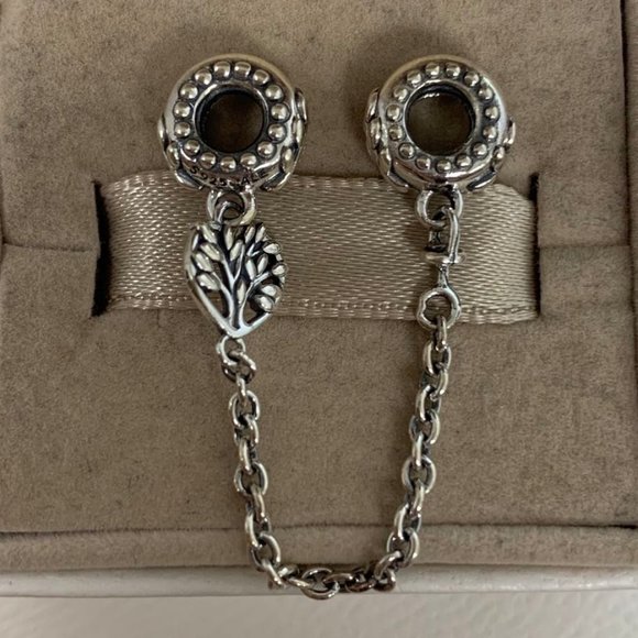 Pandora Heart Family Tree Safety Chain Charm